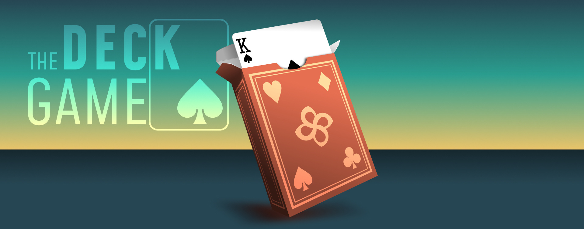 Header of the Website with a Deck of Cards